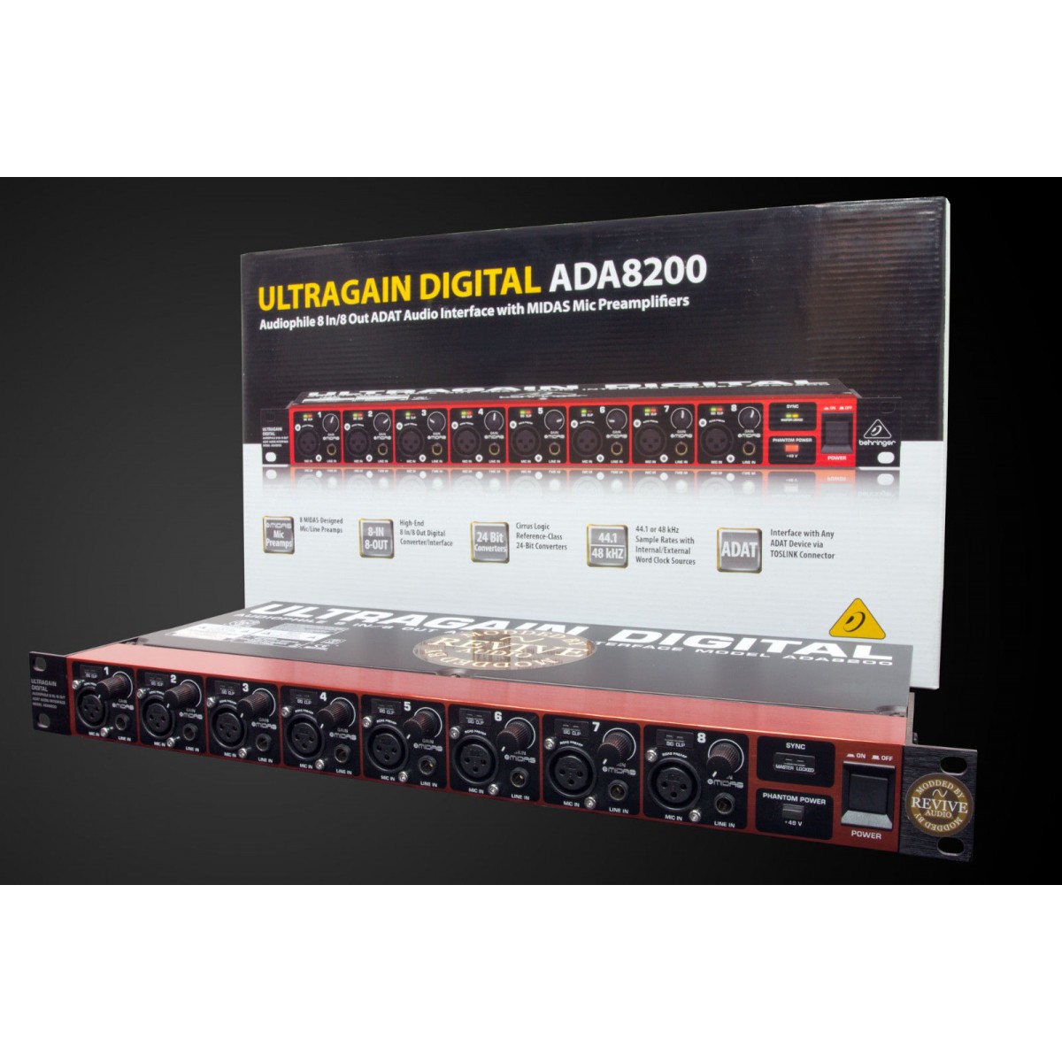 MODIFIED: BEHRINGER ADA8200 EIGHT CHANNEL CONVERTER, PREAMP